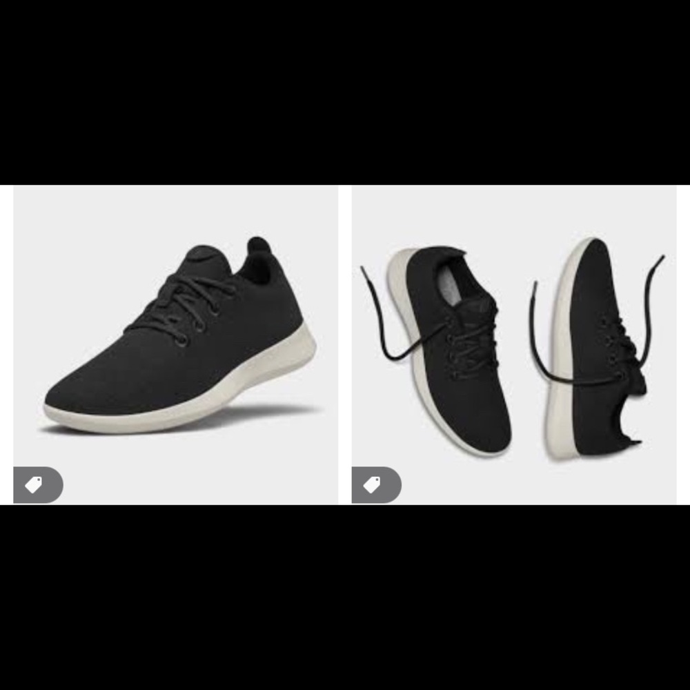 COPY - Men's Wool Runners - True Black (Cream Sole)